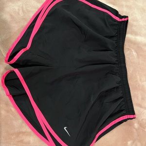 Black with Hot Pink Trim Nike Running Tempo Shorts